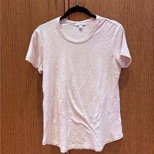 James Perse Light Pink Crewneck Short Sleeve Tee